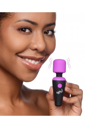 Bang - 10x Vibrating Mini Silicone Wand - Purple