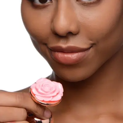 Pink Rose Gold Anal Plug - Large