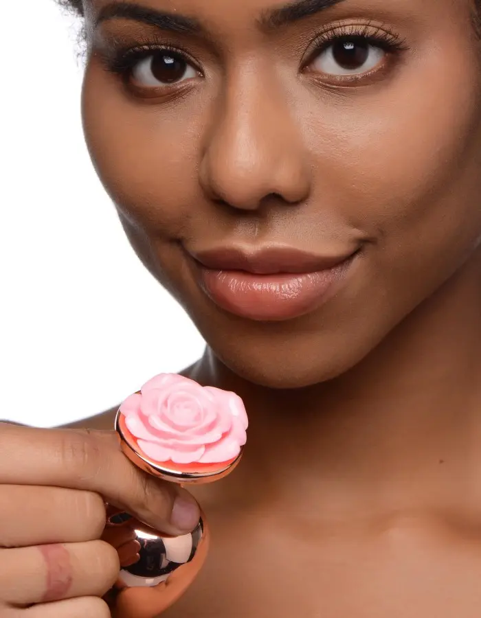 Pink Rose Gold Anal Plug - Large