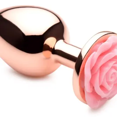 Pink Rose Gold Anal Plug - Large