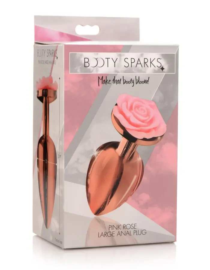 Pink Rose Gold Anal Plug - Large