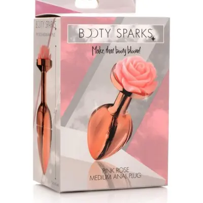 Pink Rose Gold Anal Plug - Medium