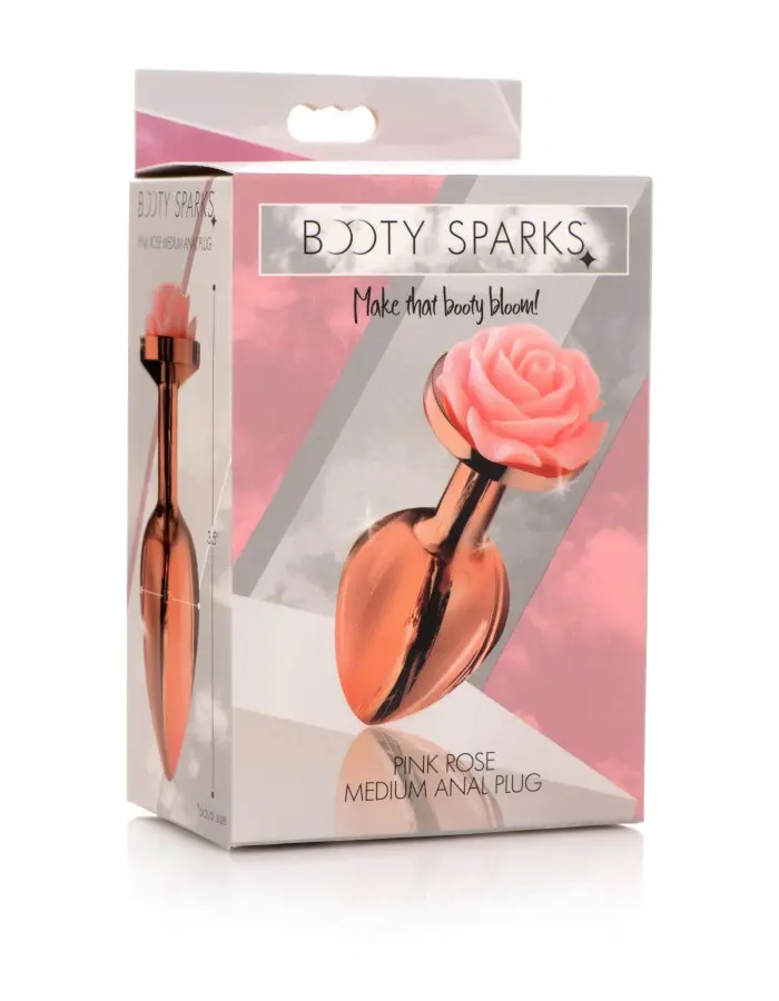 Pink Rose Gold Anal Plug - Medium