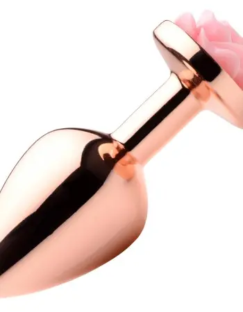 Pink Rose Gold Anal Plug - Medium