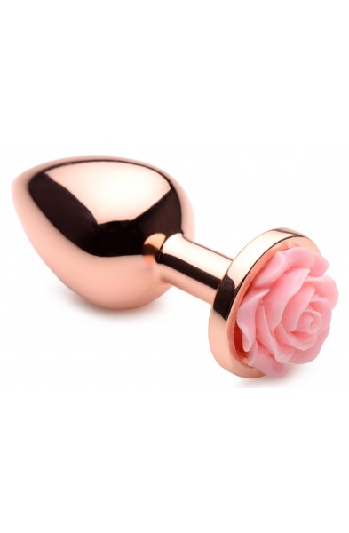 Pink Rose Gold Anal Plug - Medium