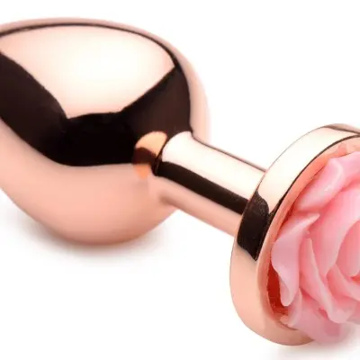 Pink Rose Gold Anal Plug - Medium