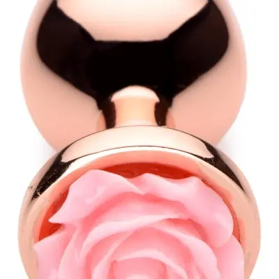 Pink Rose Gold Anal Plug - Medium