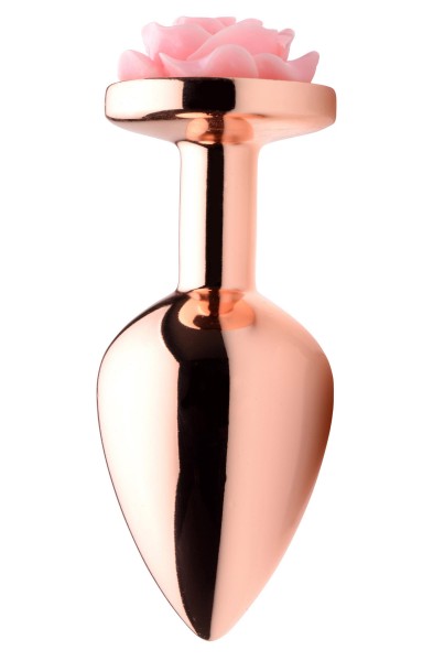 Pink Rose Gold Anal Plug - Medium