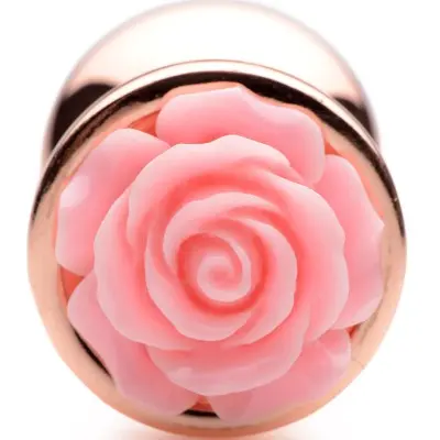 Pink Rose Gold Anal Plug - Medium