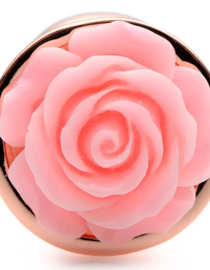 Pink Rose Gold Anal Plug - Small