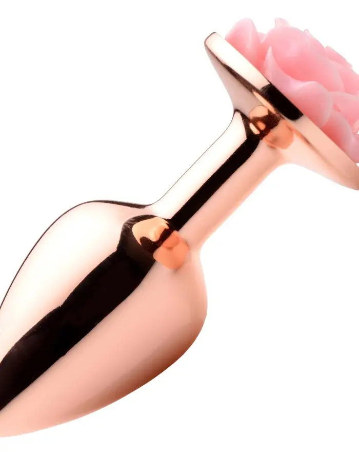 Pink Rose Gold Anal Plug - Small