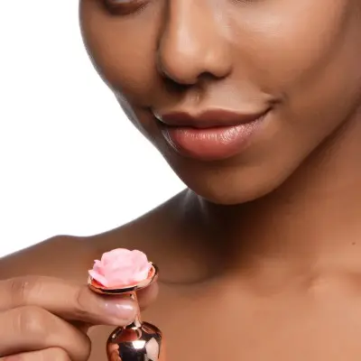 Pink Rose Gold Anal Plug - Small