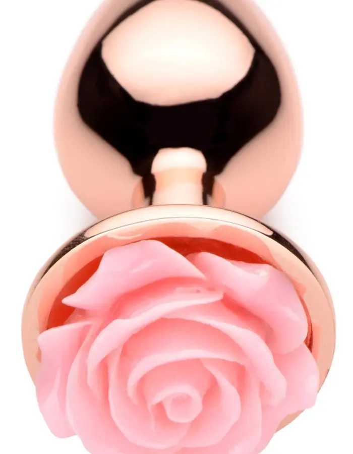 Pink Rose Gold Anal Plug - Small