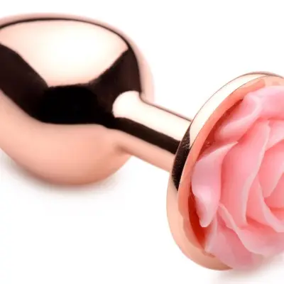 Pink Rose Gold Anal Plug - Small