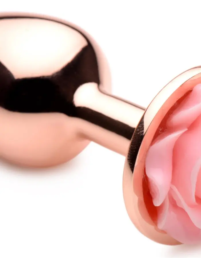 Pink Rose Gold Anal Plug - Small