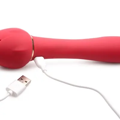 Bloomgasm - Sweet Heart Rose 5x Suction Rose and  10x Vibrator - Pink