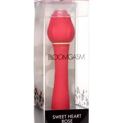 Bloomgasm - Sweet Heart Rose 5x Suction Rose and  10x Vibrator - Pink