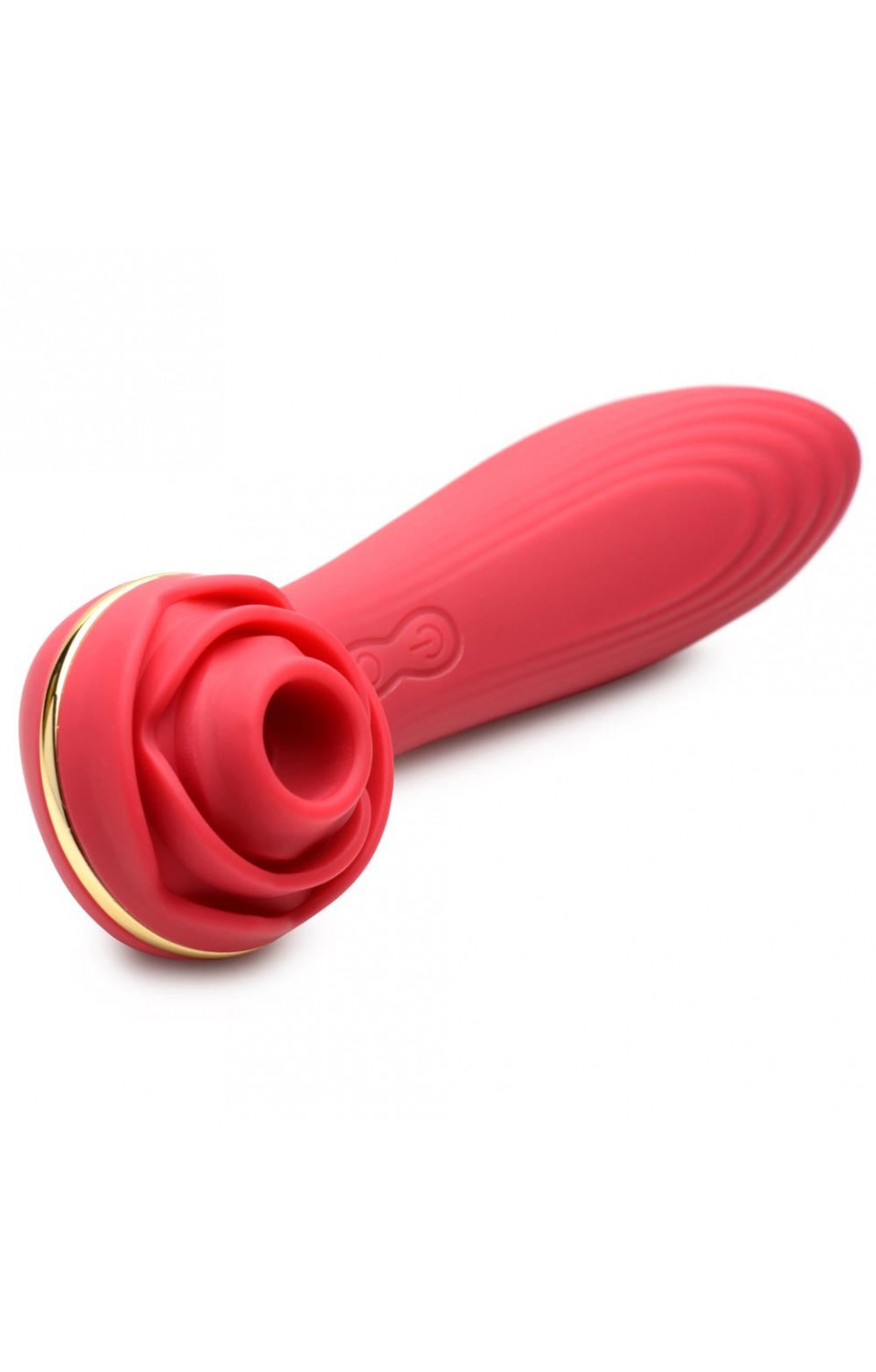 Bloomgasm Passion Petals 10x Suction Rose <b>Vibrator</b> - Red.