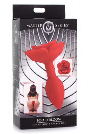 Booty Bloom Silicone Rose Anal Plug - Medium