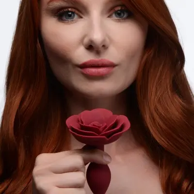 Booty Bloom Silicone Rose Anal Plug - Small