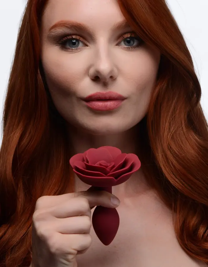 Booty Bloom Silicone Rose Anal Plug - Small