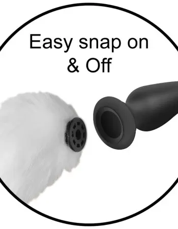 Interchangeable White Fox Tail