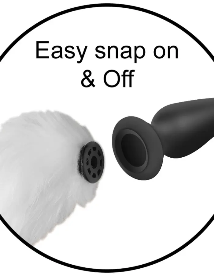 Interchangeable White Fox Tail