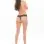 Indulgence Lace Up Crotchless Thong - S/m - Black