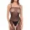 Sparkle Crotchless Bodystocking - Onesize - Black