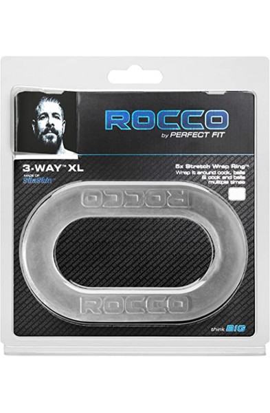 The Rocco 3-Way XL Wrap Ring - Clear