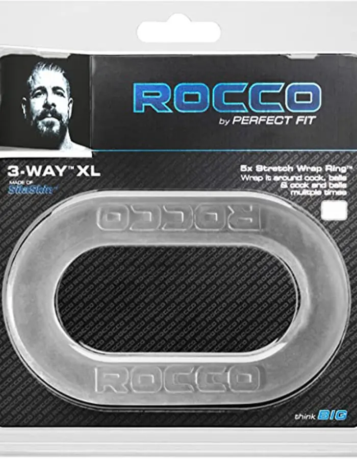 The Rocco 3-Way XL Wrap Ring - Clear