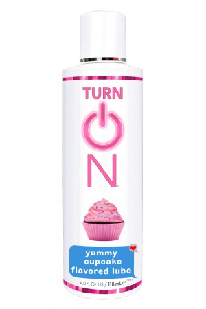 Turn on Yummy Cupcake Flavored Lube - 4 Fl. Oz.