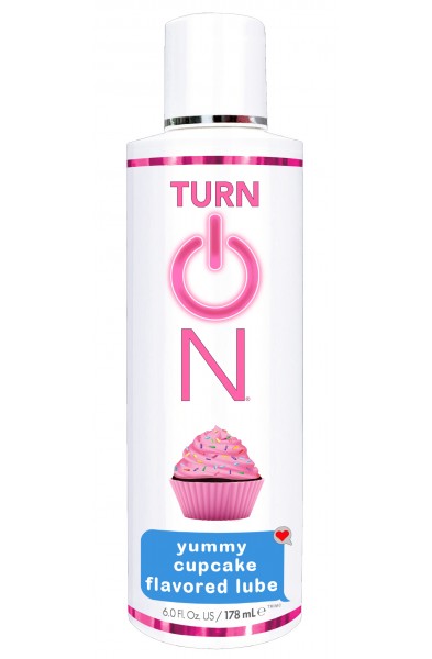 Turn on Yummy Cupcake Flavored Lube - 6 Fl. Oz.