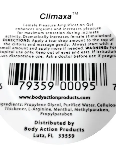 Climax Female Amplification Gel for Women .5 Jar