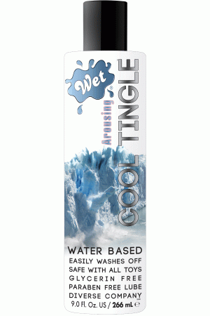 Wet Cool Tingle Water Based Lubricant  - 9.0 Fl Oz