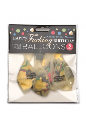 Happy Fucking Birthday Confetti Balloons