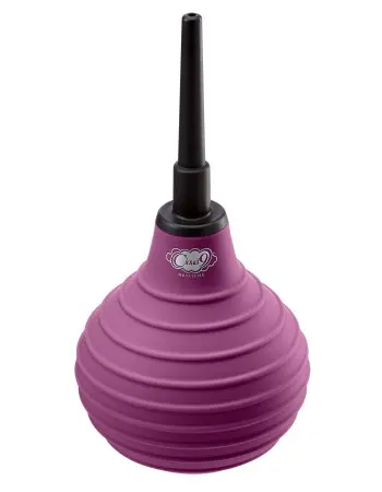 Health and Wellness Deluxe Enema Douche Non- Backflow One-Way Valve - 7.9 Fl. Oz. - Plum