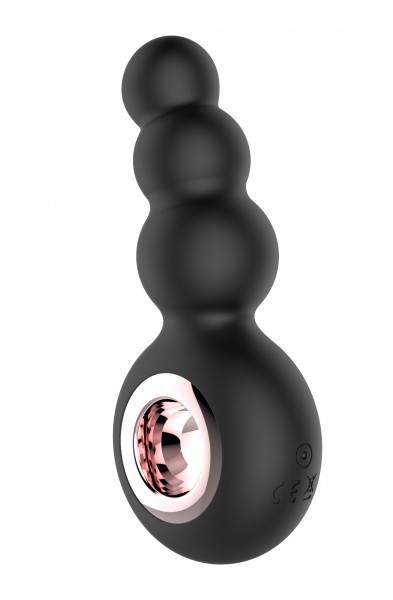 Gender Fluid Quiver Anal Ring Bead Vibe - Black