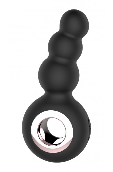 Gender Fluid Quiver Anal Ring Bead Vibe - Black