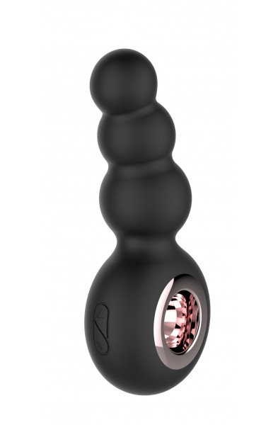 Gender Fluid Quiver Anal Ring Bead Vibe - Black