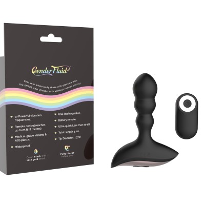 Gender Fluid Shake Anal Vibe - Black