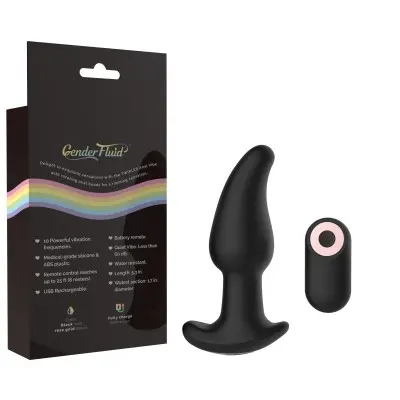 Gender Fluid Twirler Anal Vibe - Black