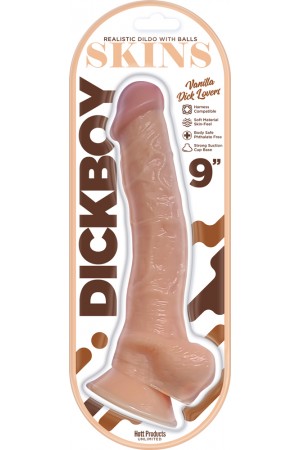 Dickboy - Skins - Dildo With Balls - 9 Inch -  Vanilla Dick Lovers