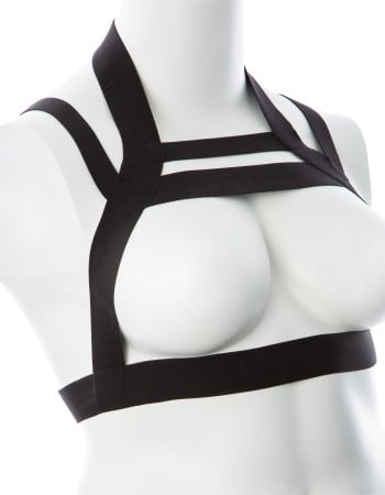 Gender Fluid Majesty Harness - Small-Large - Black