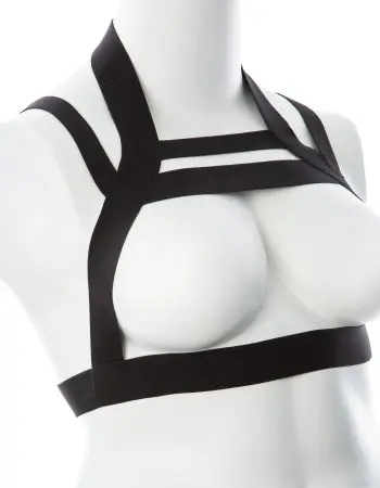 Gender Fluid Majesty Harness - Small-Large - Black