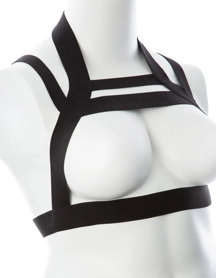 Gender Fluid Majesty Harness - Large-Xxl - Black