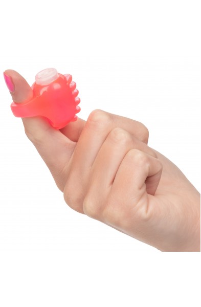 Foil Pack Vibrating Finger Teaser - Pink