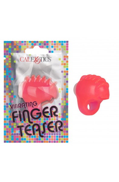 Foil Pack Vibrating Finger Teaser - Pink