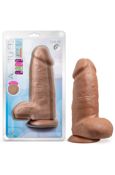 Au Naturel - Chub - 10 Inch Dildo - Mocha