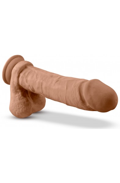 Dr. Skin Silicone - Dr. Julian - 9 Inch Dildo With Suction Cup - Mocha